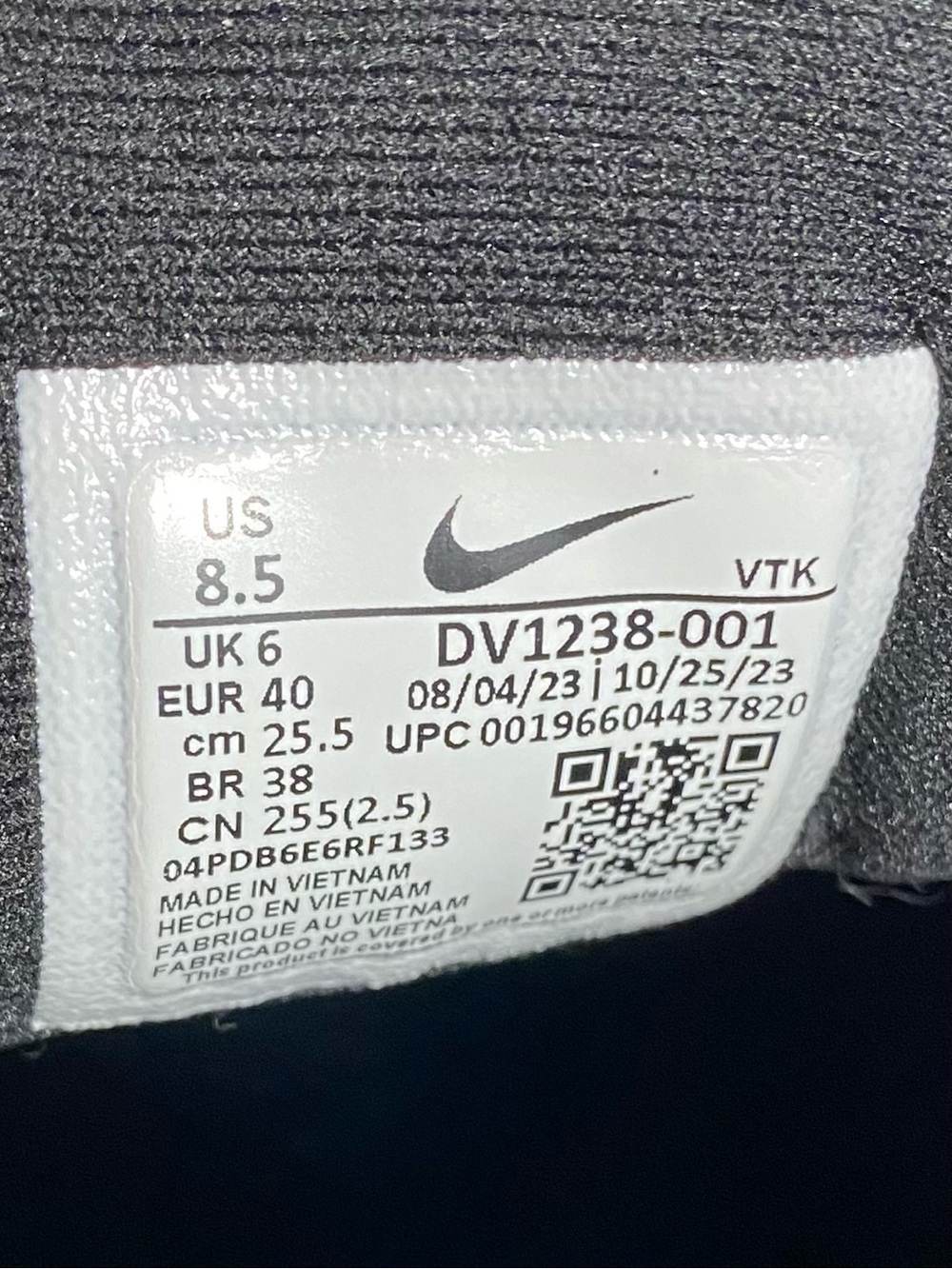 Nike Motiva Walking Shoes Black Anthracite White Women’s Size 8.5 - Picture 9 of 10
